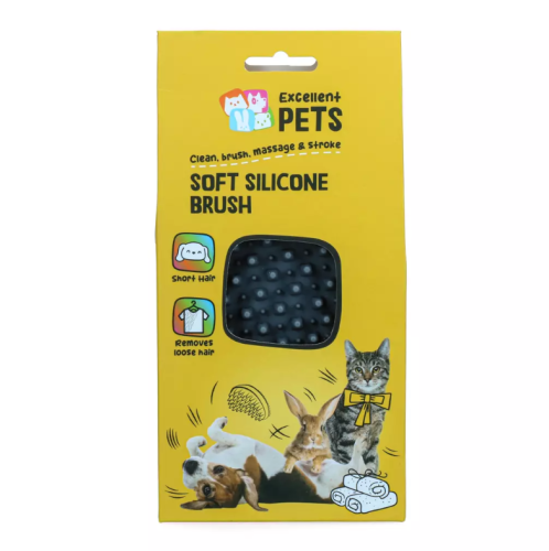 Excellent Pets Soft Silikonbürste Kurzes Haar