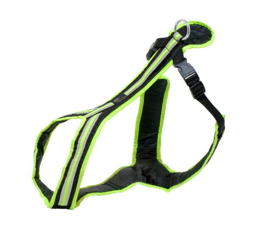 Führ- und Zuggeschirr SAFETY (Größe: XXL, Farbe: Neongrün-schwarz)