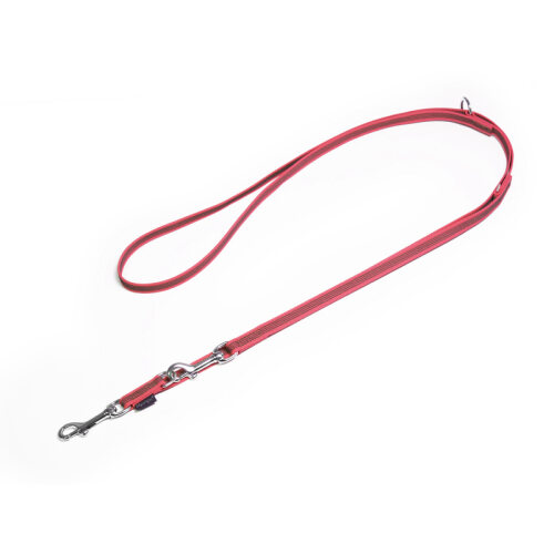 Gummierte Umhängeleine Leine 3m verstellbar (Farbe: neon pink)