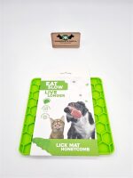 Eat Slow Live Longer Lick Mat Honeycomb (Farbe: grün)