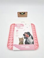 Eat Slow Live Longer Lick Mat Wave (Farbe: rosa)