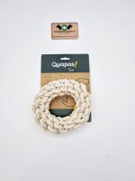 Quapas Dog Toy Rope Round Natural M 15cm