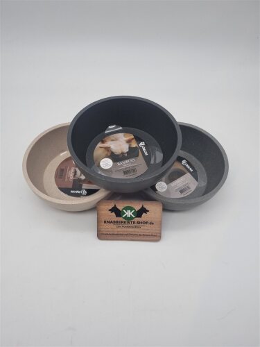 Hundenapf Bamboo anthrazit S