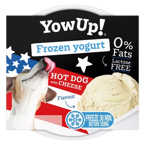YowUp Ice Cream Yogurt Hotdog mit Käse