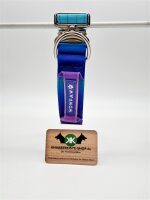Taktisches Hundehalsband Violett-Blau HU: 41-58cm