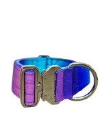 Taktisches Hundehalsband Violett-Blau HU: 41-58cm