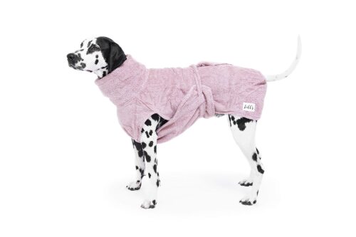 Hundebademantel Lills" pink berry (Größe: XXL)