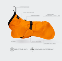 PAIKKA Recovery Raincoat orange