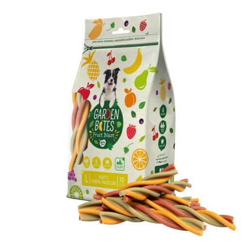 Garden Bites Fruity Dental Twizzlers Large (16cm) - 10 Stück