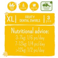 Garden Bites Fruity Dental Swirls XL (25cm) - 3 Stück