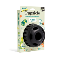 Schleckball Woof Pupsicle Power Chewer Schwarz