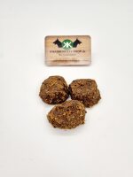 Meatball mit Sardine, Schwein, Spinat und Karotte